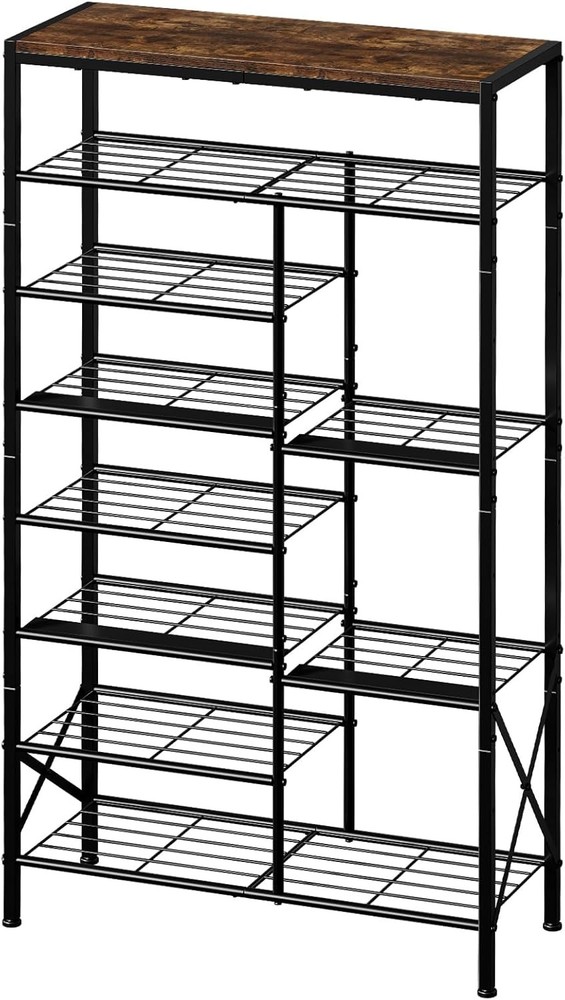 8-Tier Large Capacity Shoe Rack Organizer for Shoes & Boots