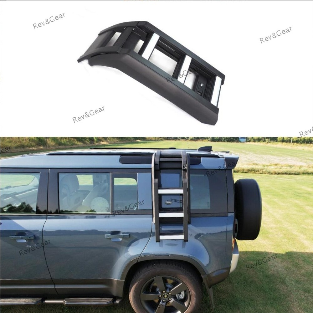 For 2020-2026 LR Defender 110 90 130 black Silver Side Access Ladder Roof Step