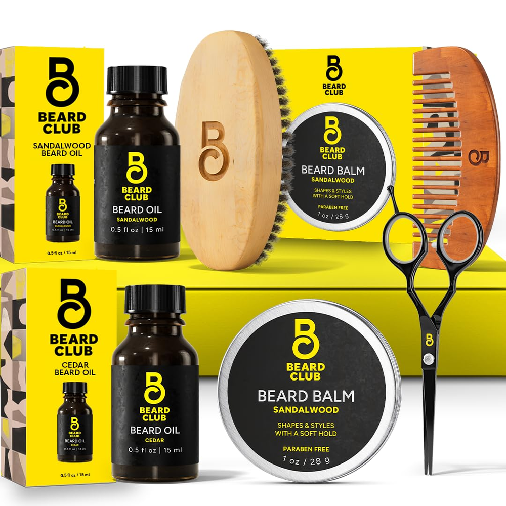 Best Fathers Day Beard Gifts for Men - Cedar & Sandalwood Grooming Kit-image
