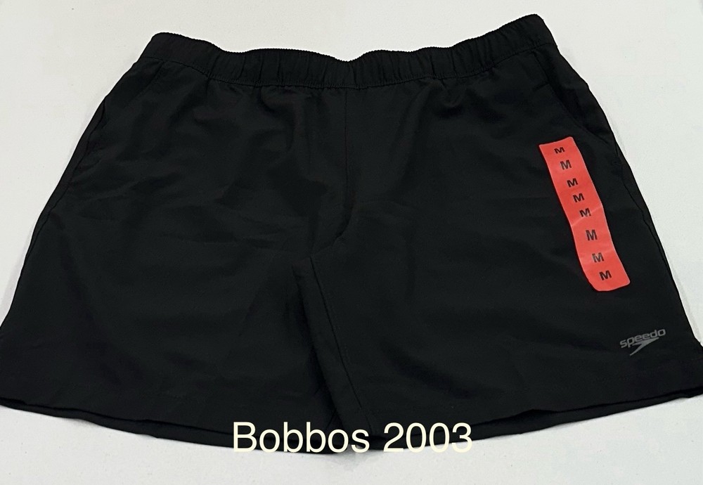 Speedo Men's Hydro Tech Volley Swim Shorts, Black, Size M