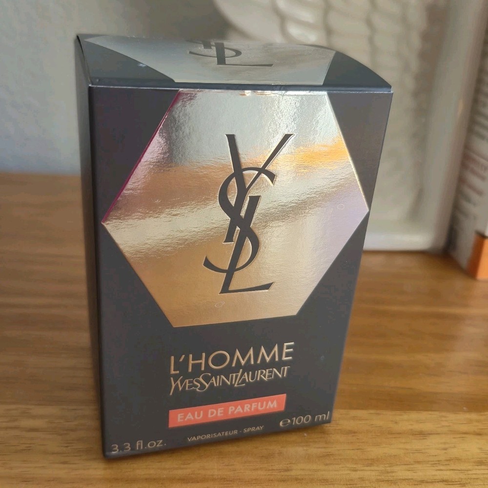 BOX ONLY YSL L'HOMME Yves Saint Laurent Men's Cologne 3.3 FL. Oz. 100ml BOX ONLY
