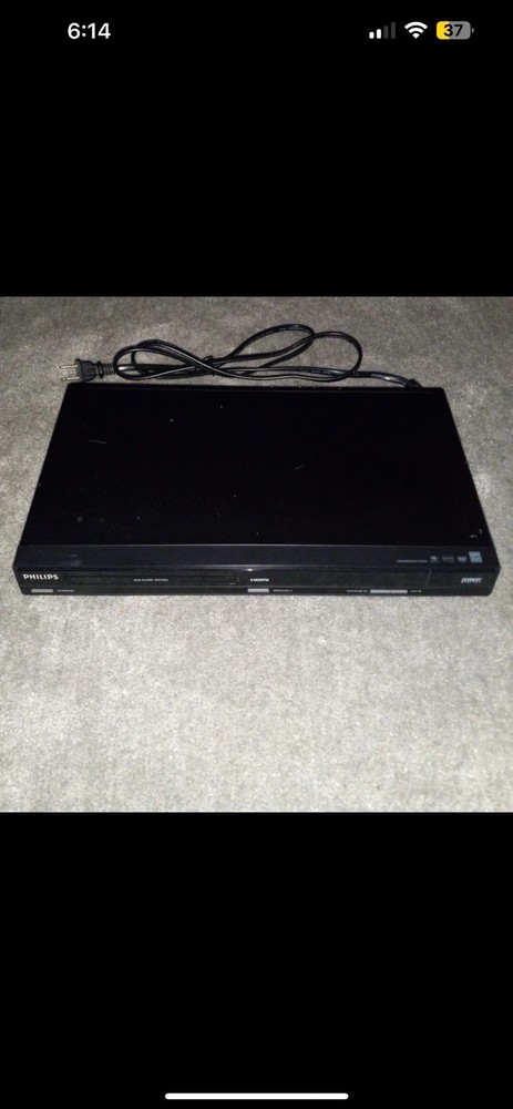 Philips DVP3962 37 HDMI DVD Player Black MP3 Support No Remote Tested