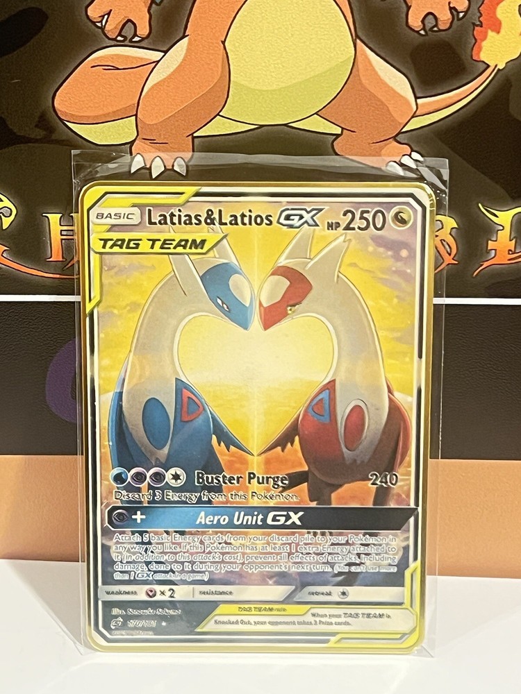 Latias&latios GX ！Gold Metal Pokemon Card Collectible Gift/Display