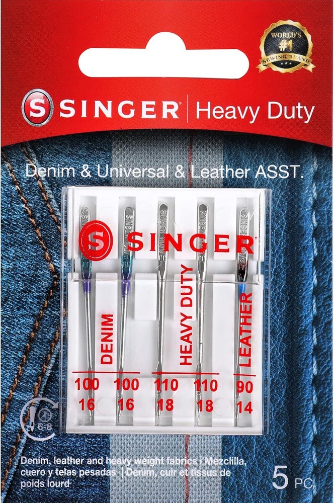 Singer 04801 Universal Heavy Duty Sewing Machine Needles, 5-Count