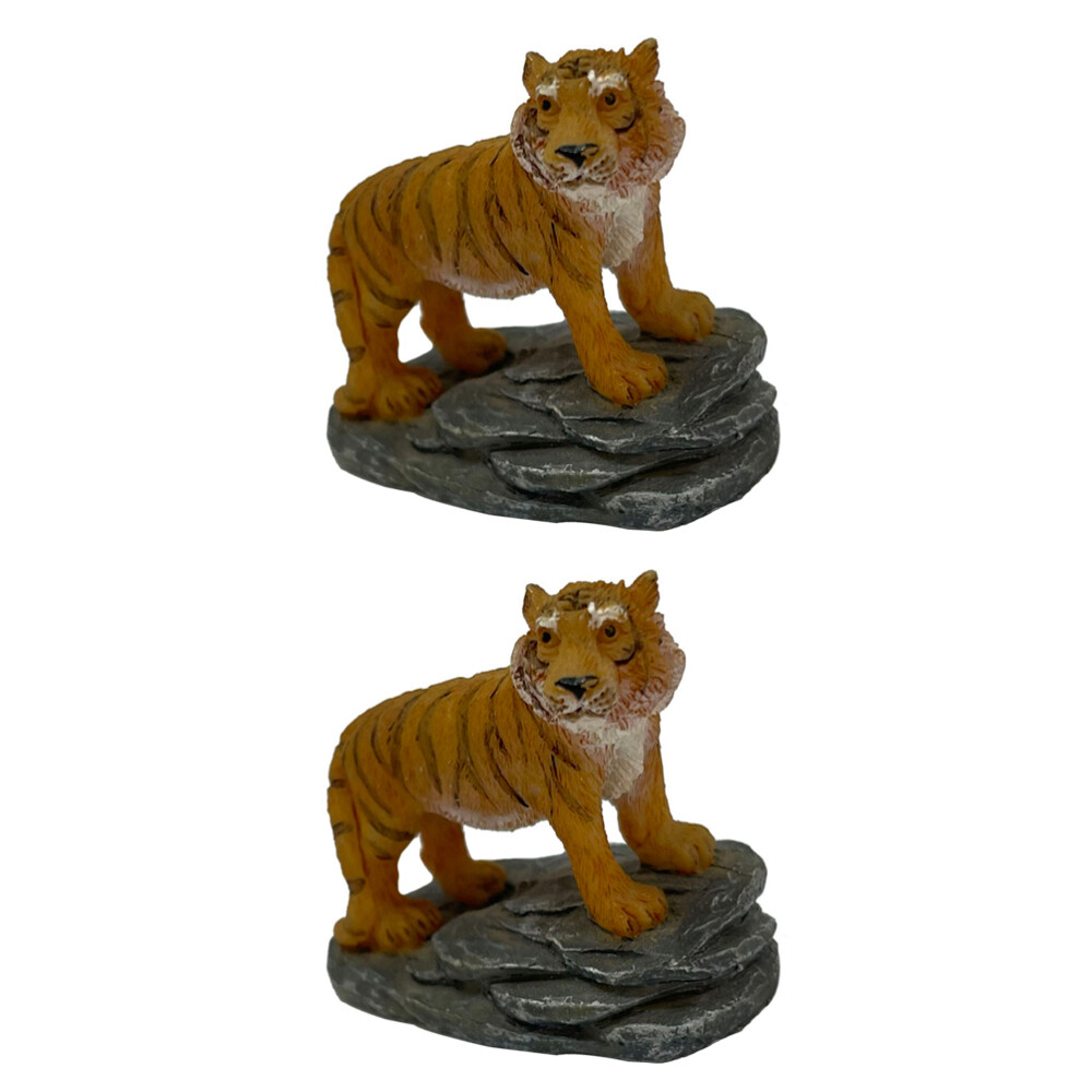 2 Pcs Seam Sealer Resin Tiger Micro Landscaping Decoration Baby