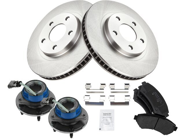 2000-2005 Buick LeSabre Front Brake Pads Rotors Wheel Hub Kit 31CCST