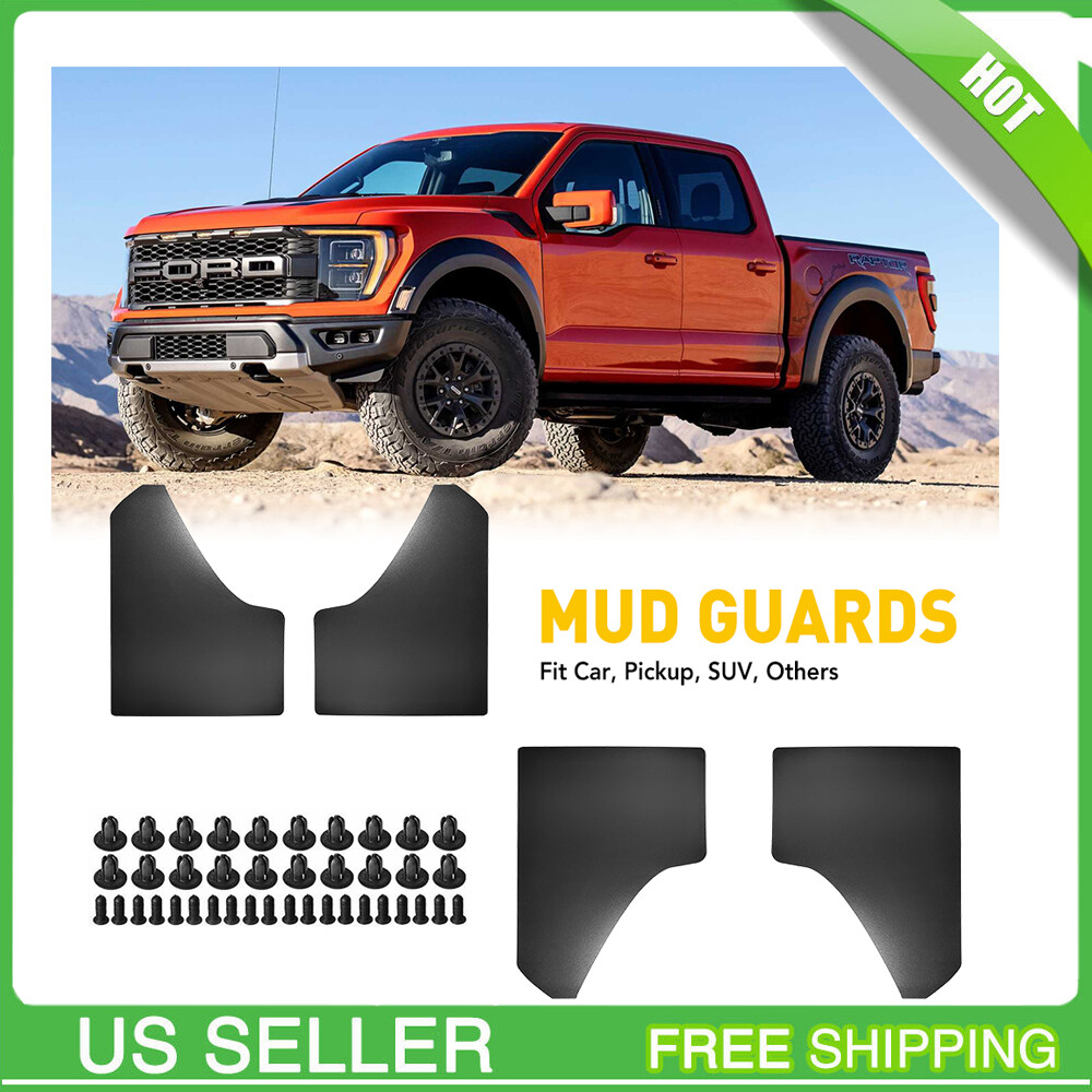 EVA Plastic Mud Flaps Splash Guards for Car Front Rear Fenders 4PCS US