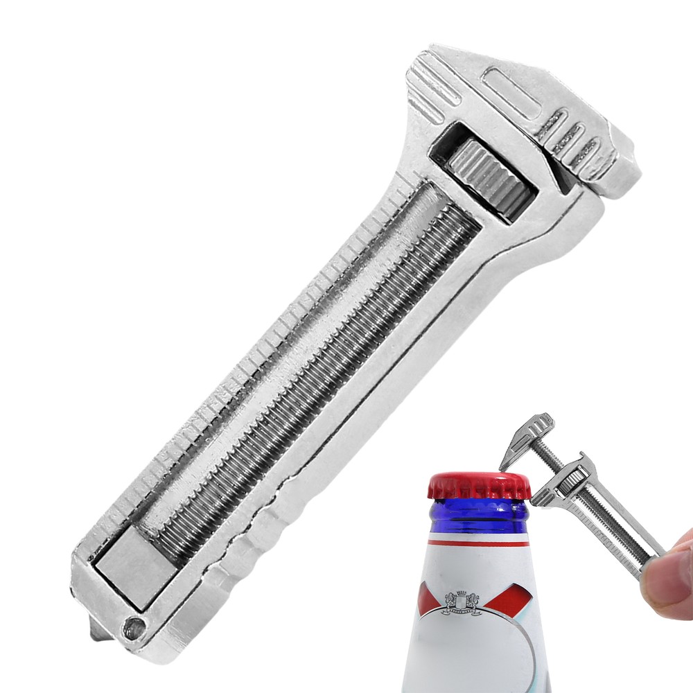 Multifunctional Wrench Bottle Beer Opener Titanium Mini Spanner Wrench