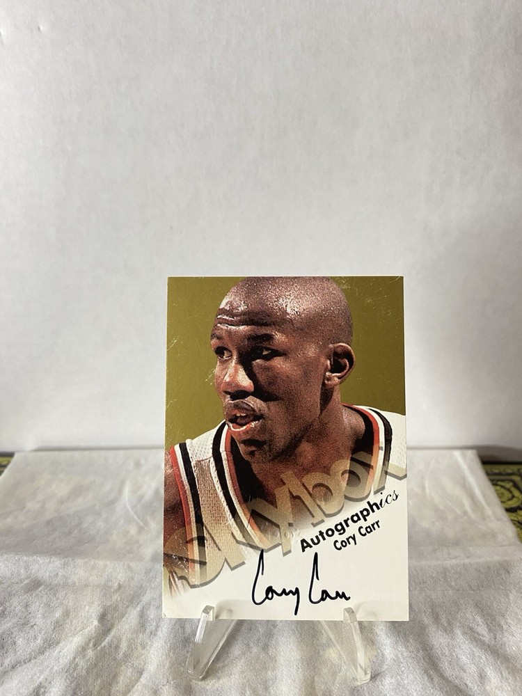 1999-00 Skybox Premium Autographics Cory Carr On Card Auto Atlanta Hawks