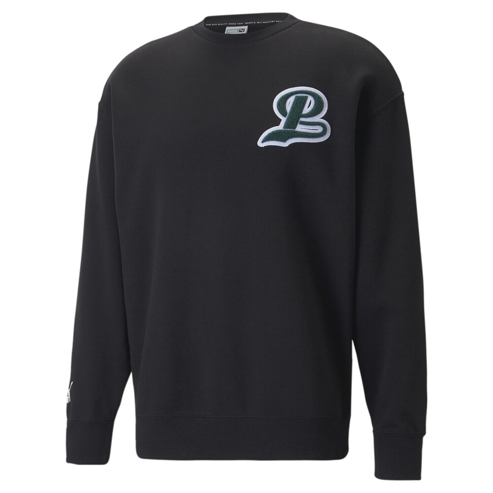 Puma Team Crew Neck Long Sleeve Sweatshirt Mens Size S   53890001