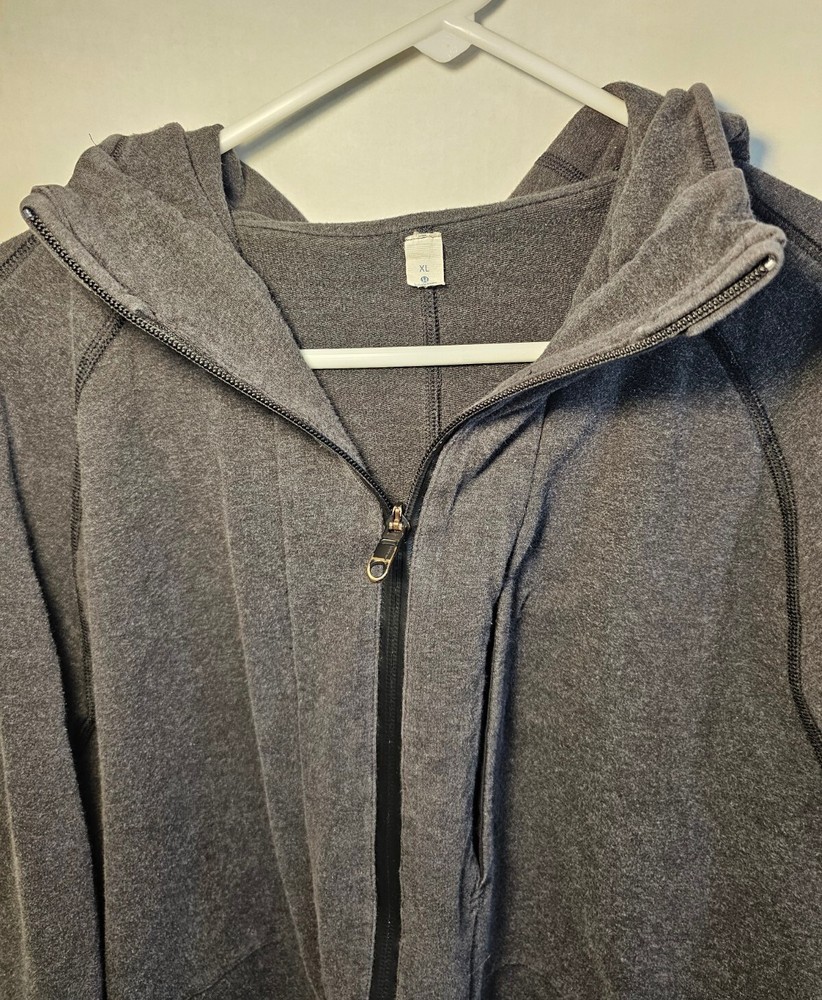 Lululemon Mens XL Gray Full Zip Hoodie Sweatshirt