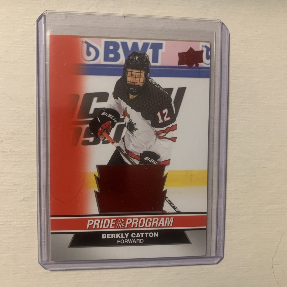 2023 Upper Deck Team Canada Juniors Pride of the Program #92 Berkly Catton  (RC)
