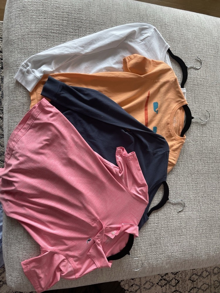 Vineyard Vines Short Sleeve (2 Long sleeve )And Polo Sport