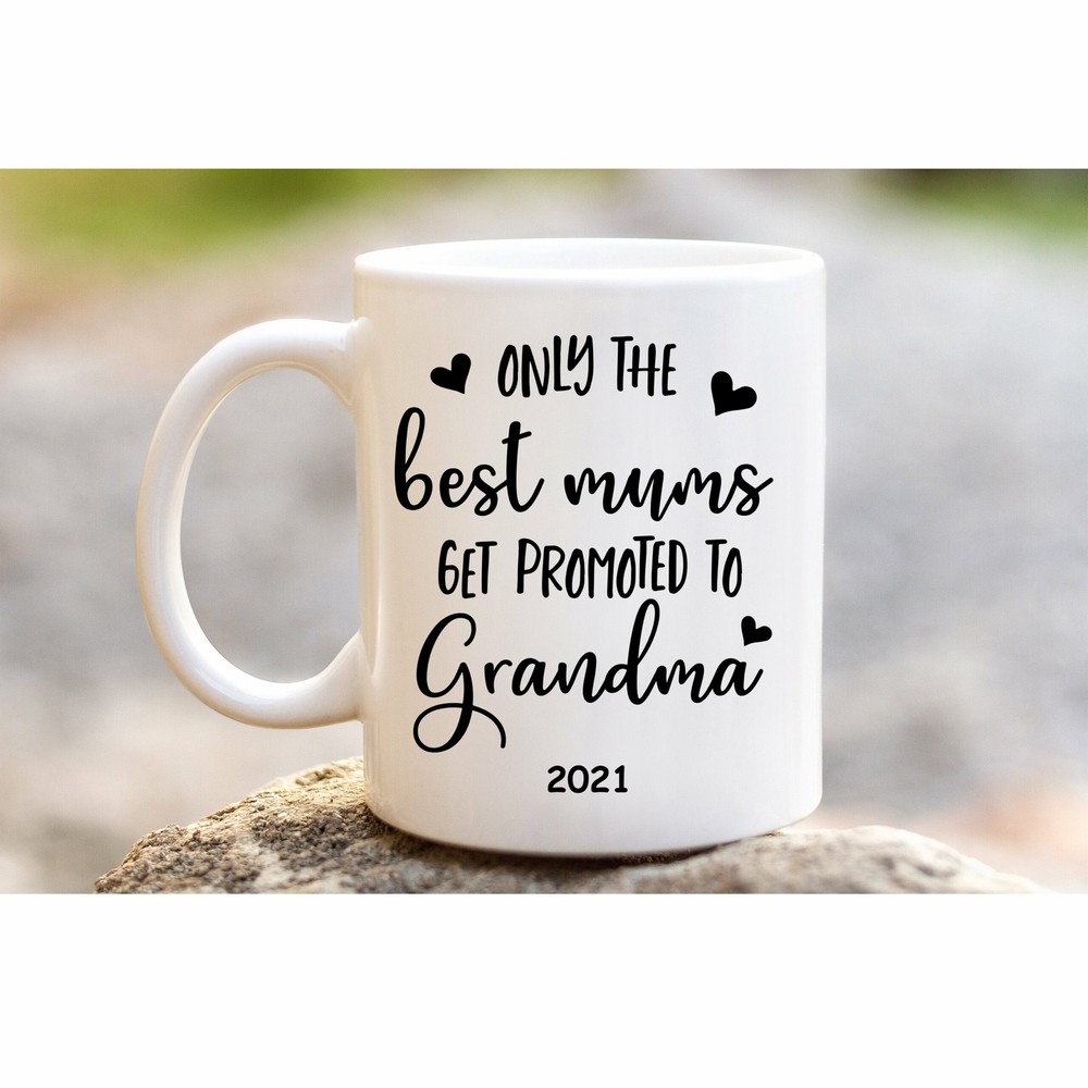 Pregnancy Announcement Mom Promoted To Grandma Customised Mug Personalised Gift