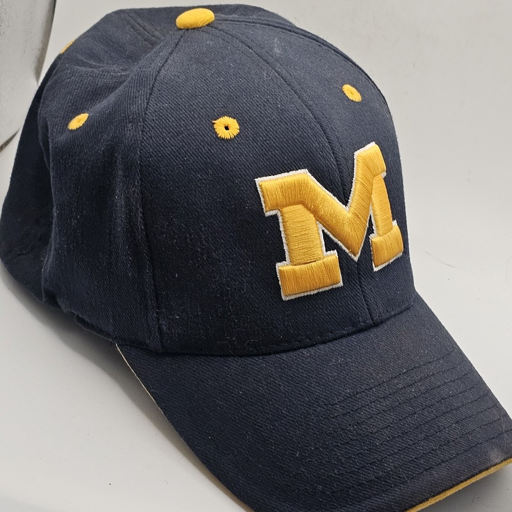 Vintage Michigan Wolverines Embroidered Baseball Cap by Starter NOS