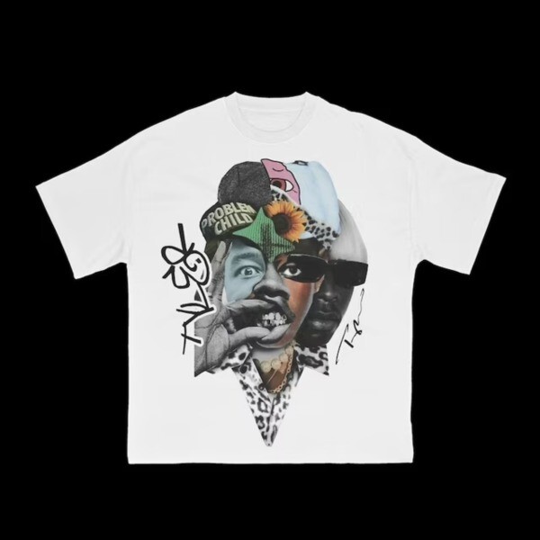 Tyler The Creator Collage Graphic Tee Rap Collage Shirt