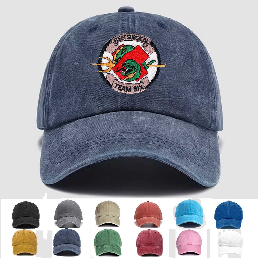 Custom Embroidered Hat Naval Fleet Surgical Team Six, Veteran Cap, Trucker Hat