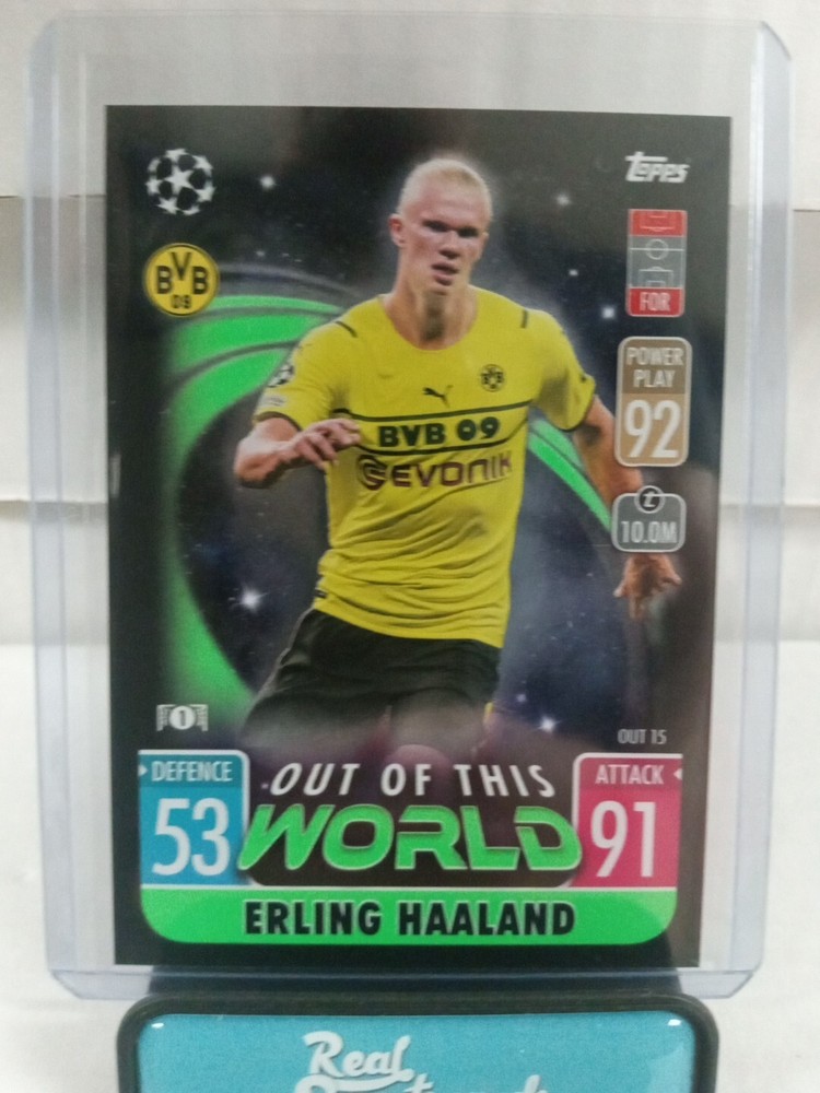 2021-22 Topps Match Attax UCL Extra Erling Haaland Out of this World #OUT15