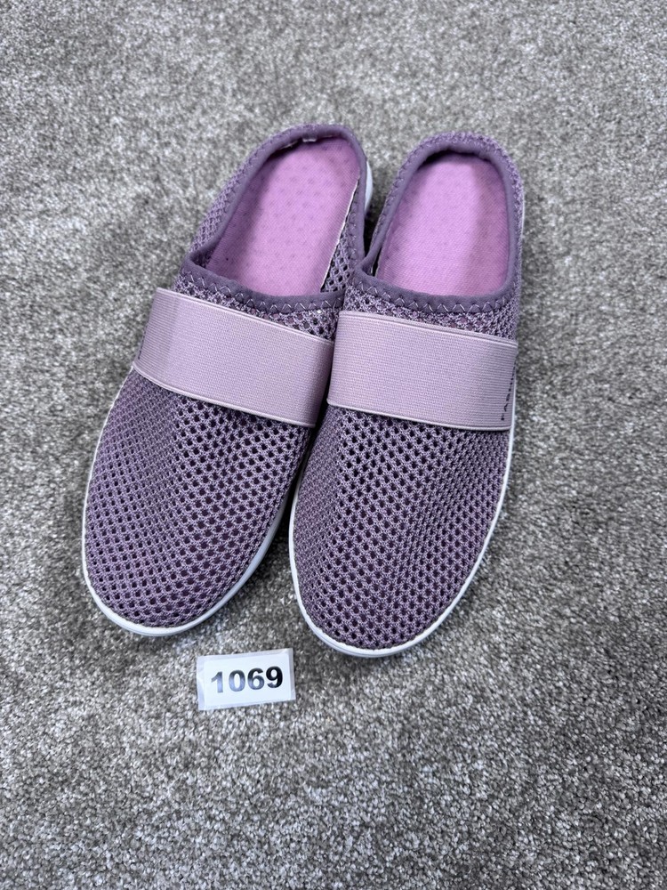 Comfortable Purple Mesh Slip-On Shoes