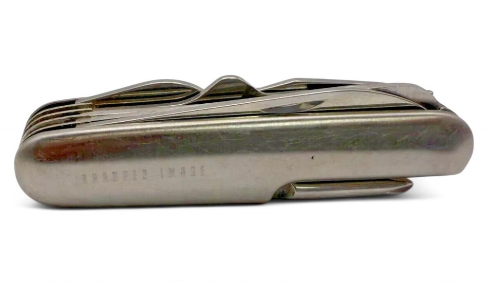 Sharper Image 11-in-1 Stainless Steel Camping Multi-Tool Knife for Survival