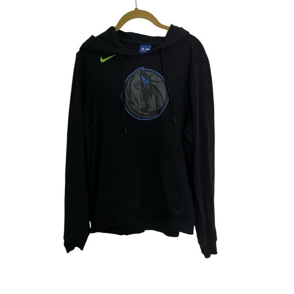 Black Nike Hoodie Dallas Mavericks Large