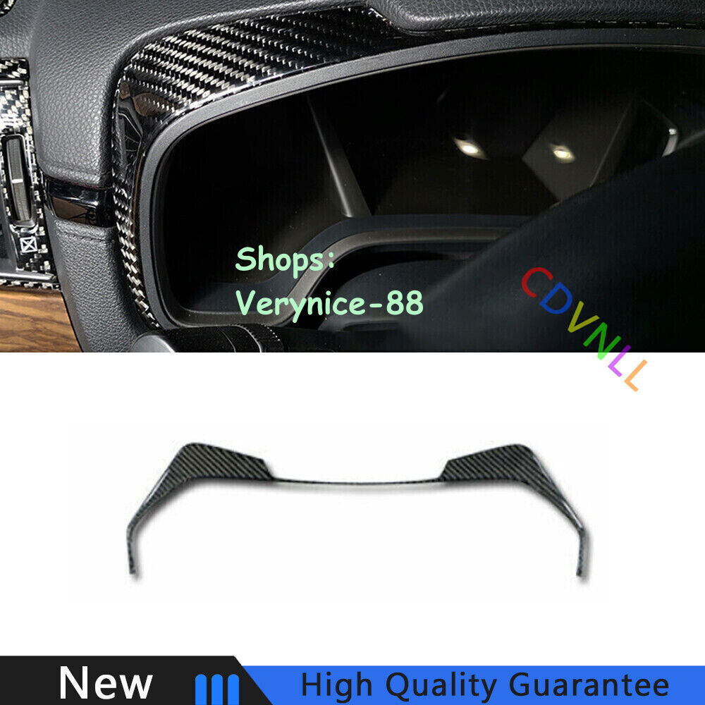 For Honda CRV CR-V 2017-2022 Real Carbon Fiber Dashboard Frame Decor Cover Trim