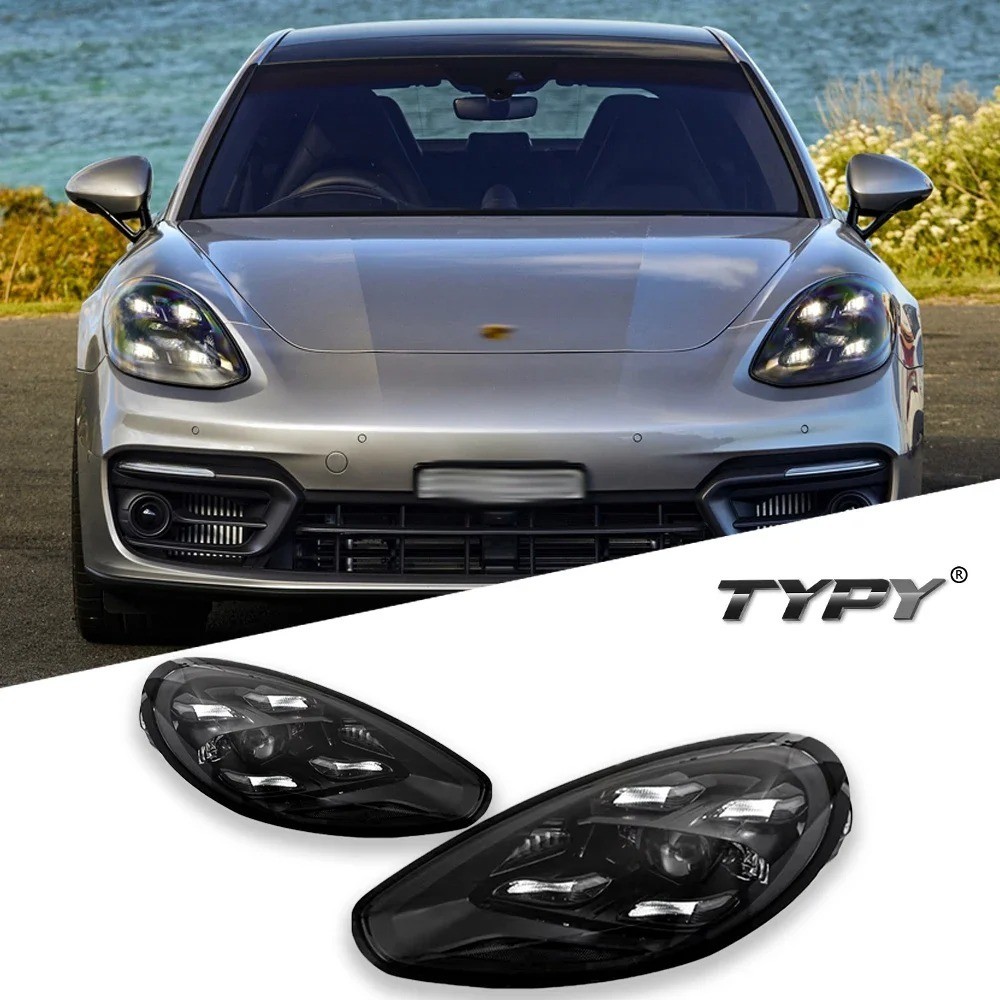 LED Headlights For Porsche Panamera 2014-2017 Front DRL Signal Lamps Assembly