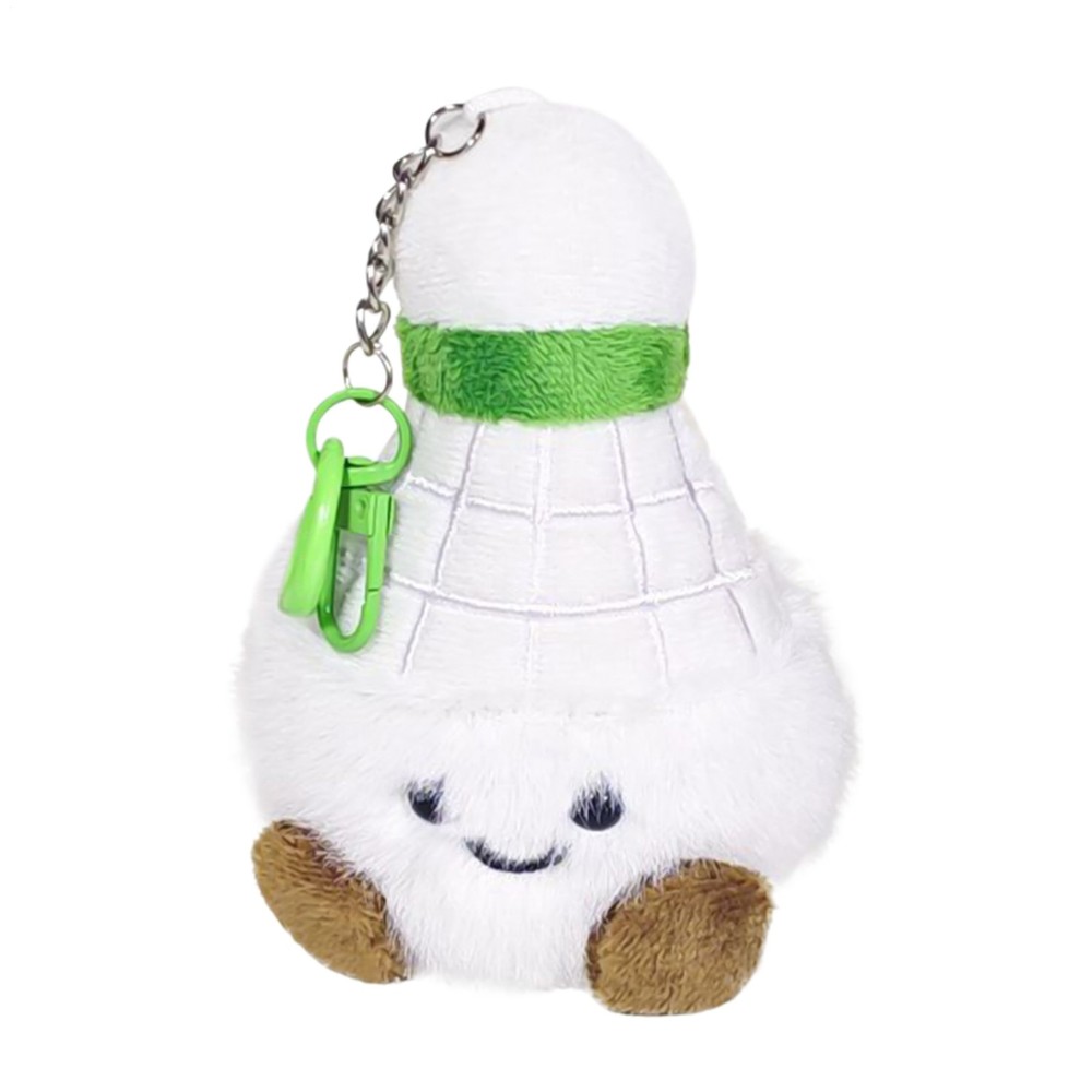 Badminton Plush Keychain - Soft Decorative Pendant Toy for Bags and Party Favors