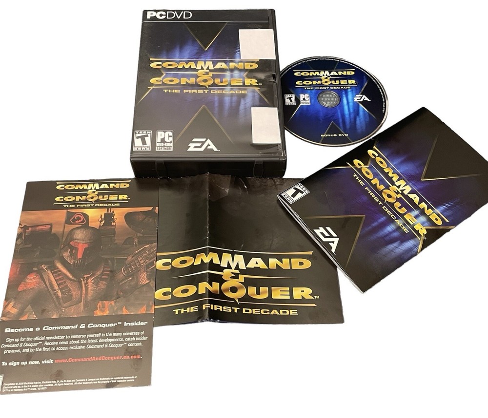 2006 Command & Conquer The First Decade PC Game Pre-Owned with Bonus DVD Manual AS-IS