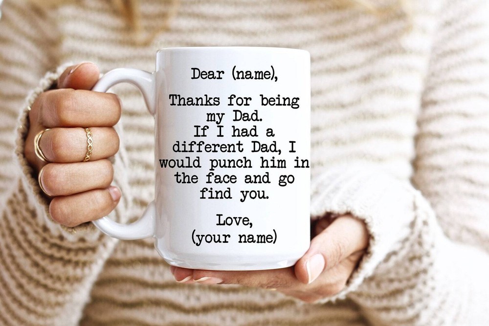 Funny If I Had a Dollar Dad Mug - Great Gift for Father's Day Husband or Grandpa