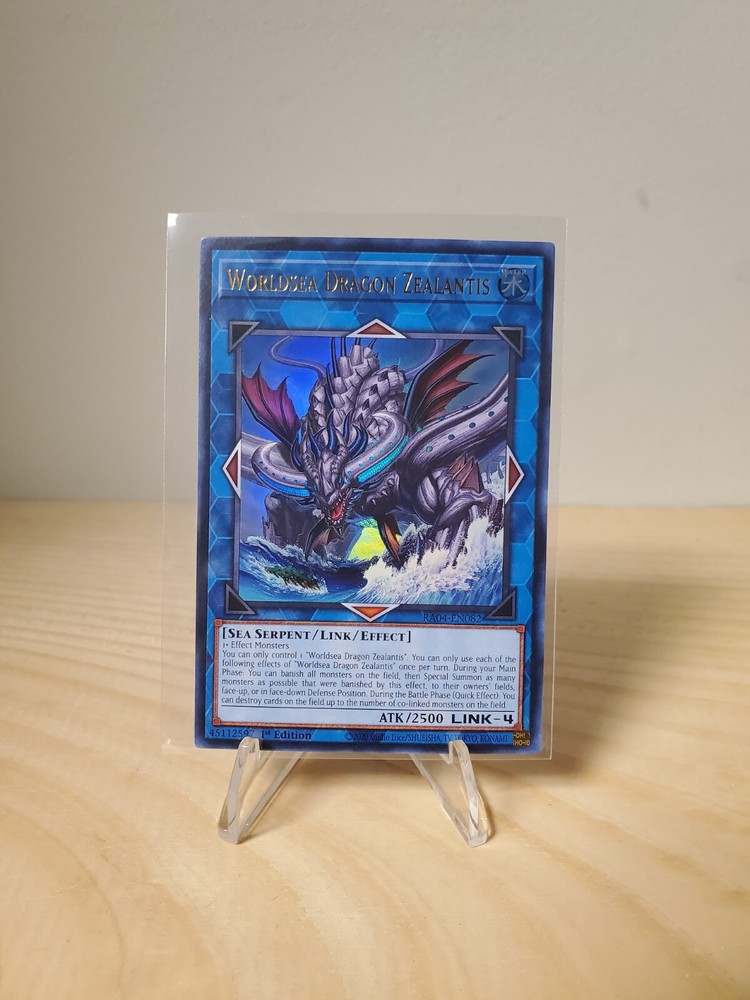 Yugioh TCG Worldsea Dragon Zealantis RA04-EN082 1st Edition