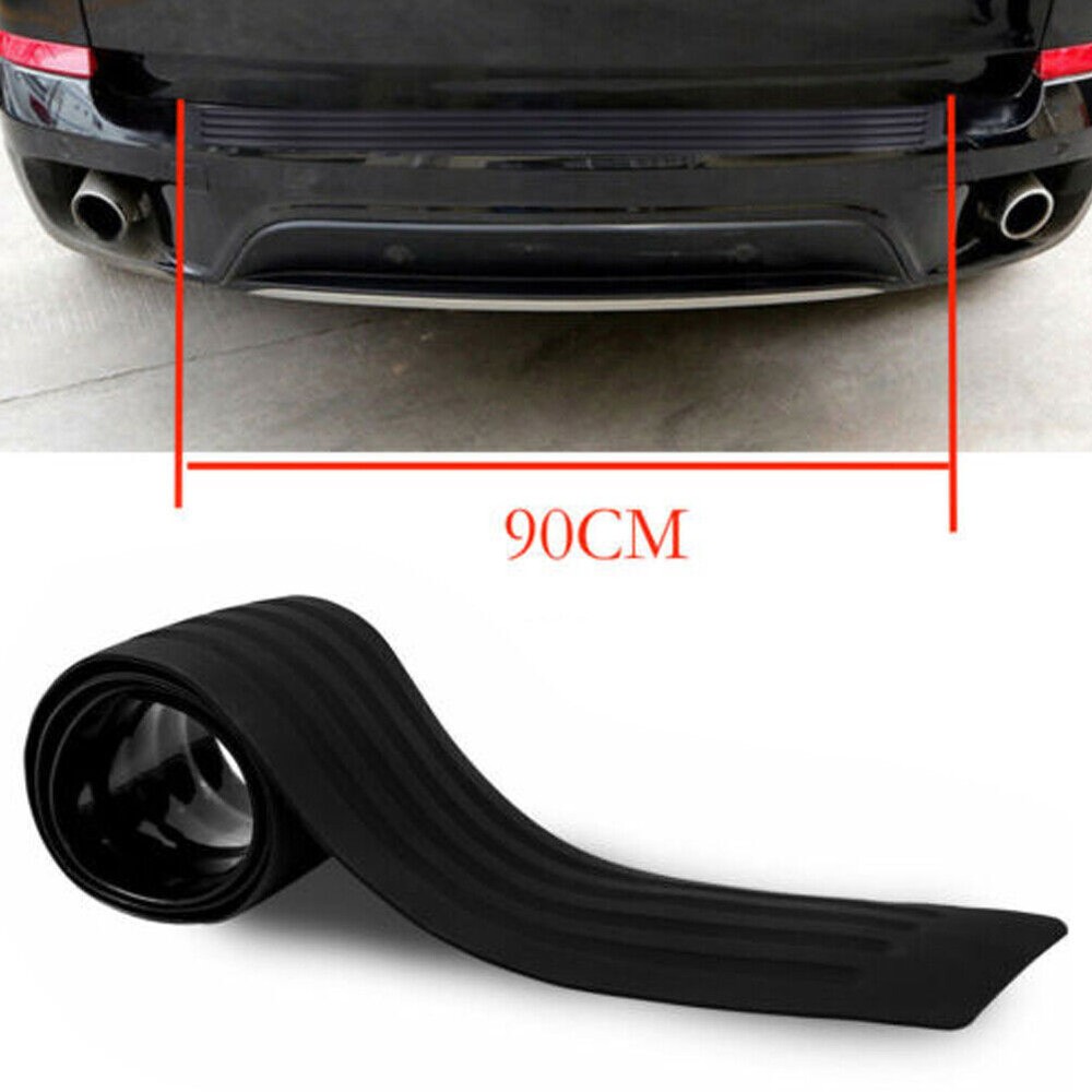 90cm Car Rear Bumper Guard Rubber Plate Protector Sill Cover Trim Accessories