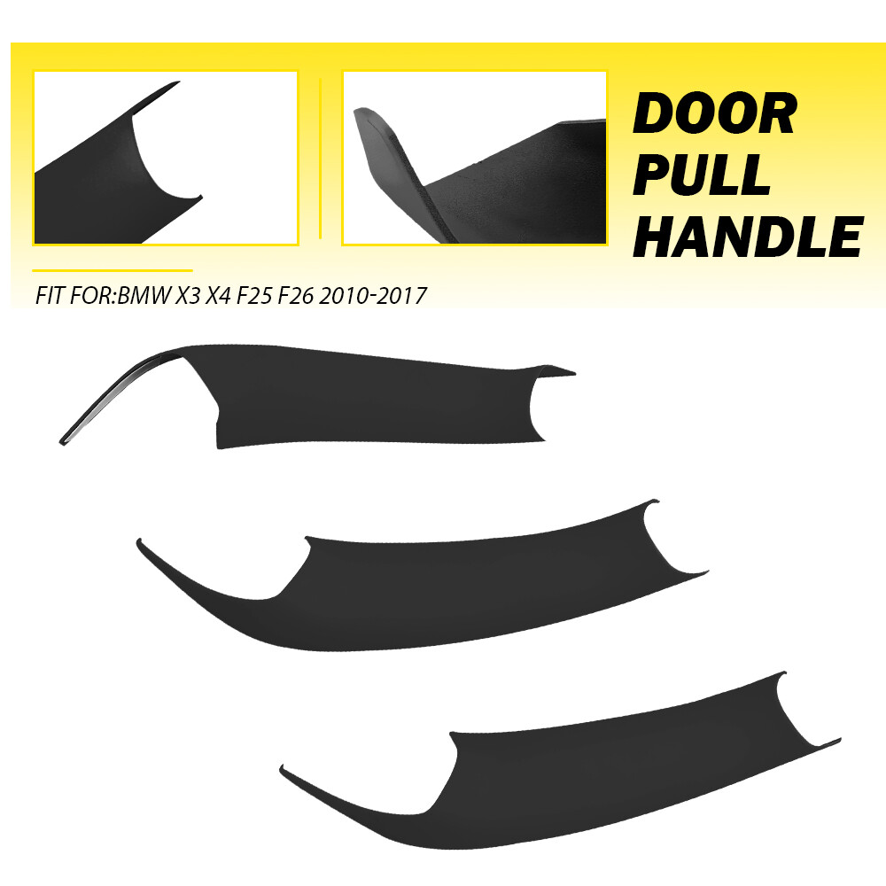 Interior Door Trim Covers Pull Handle Left & Right For BMW X3 X4 F25 F26 2010-17