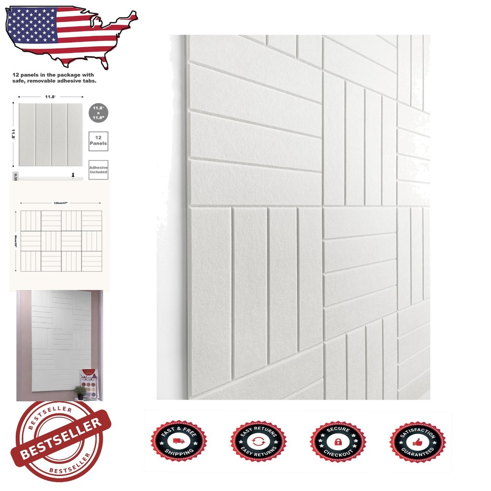 Customizable Felt Wall Tiles with Removable Adhesive for Home Office Decor  