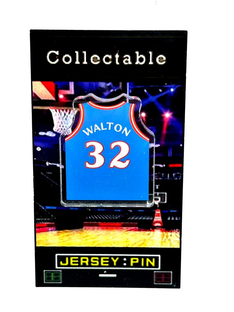 San Diego Clippers Bill Walton jersey lapel pin-Classic Collectable-FREE SHIP
