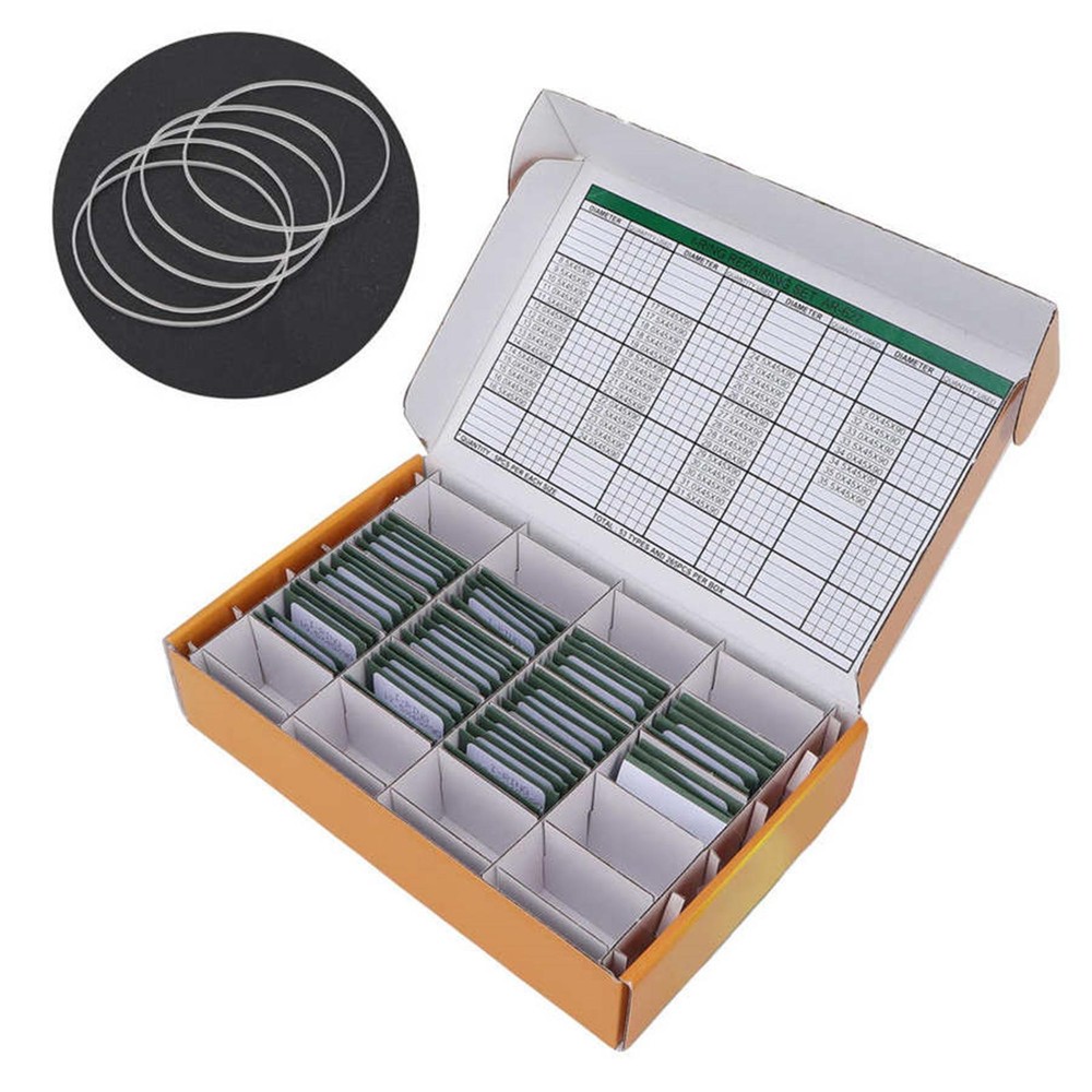 265pcs Waterproof Watch O Ring DIY Gasket Washers Assortment for Watchmaker C