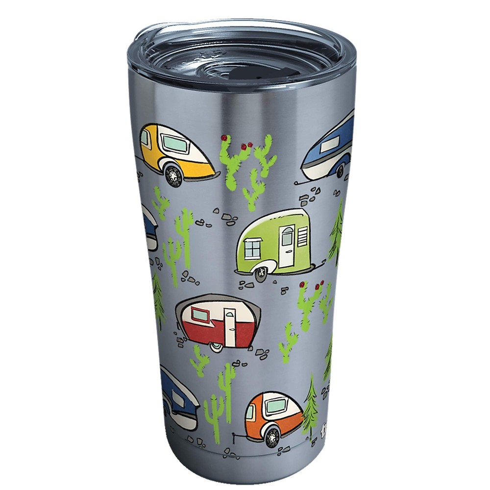 Vaso de viaje aislado de triple pared para camping mantiene las bebidas frías y calientes, 2...
