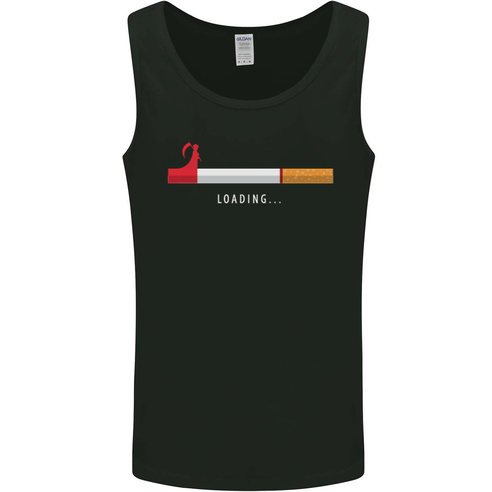 Anti Smoking Grim Reaper Smoker Give UP Mens Vest Tank Top