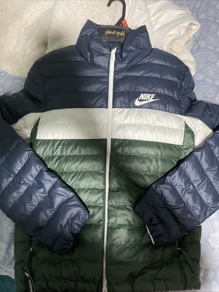 Nike Sportswear Synthetic Fill Bomber-Puffer Jacket-Size Small-Black BV4685-010