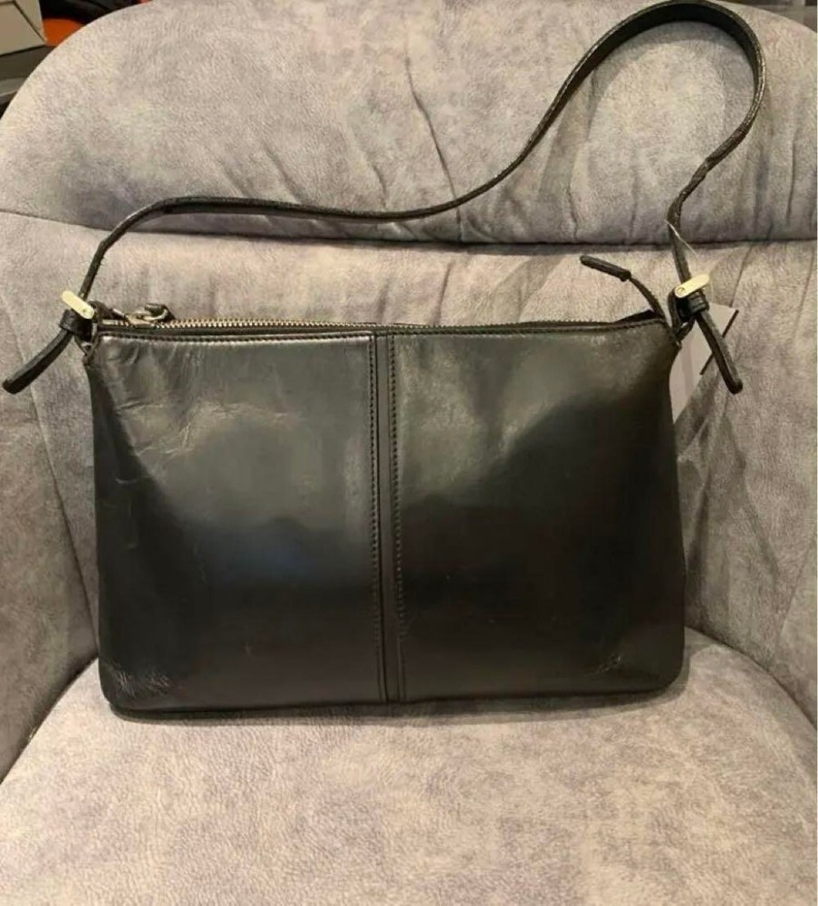 Burberry Shoulder Bag Nova Check Leather Black Authentic F1114675