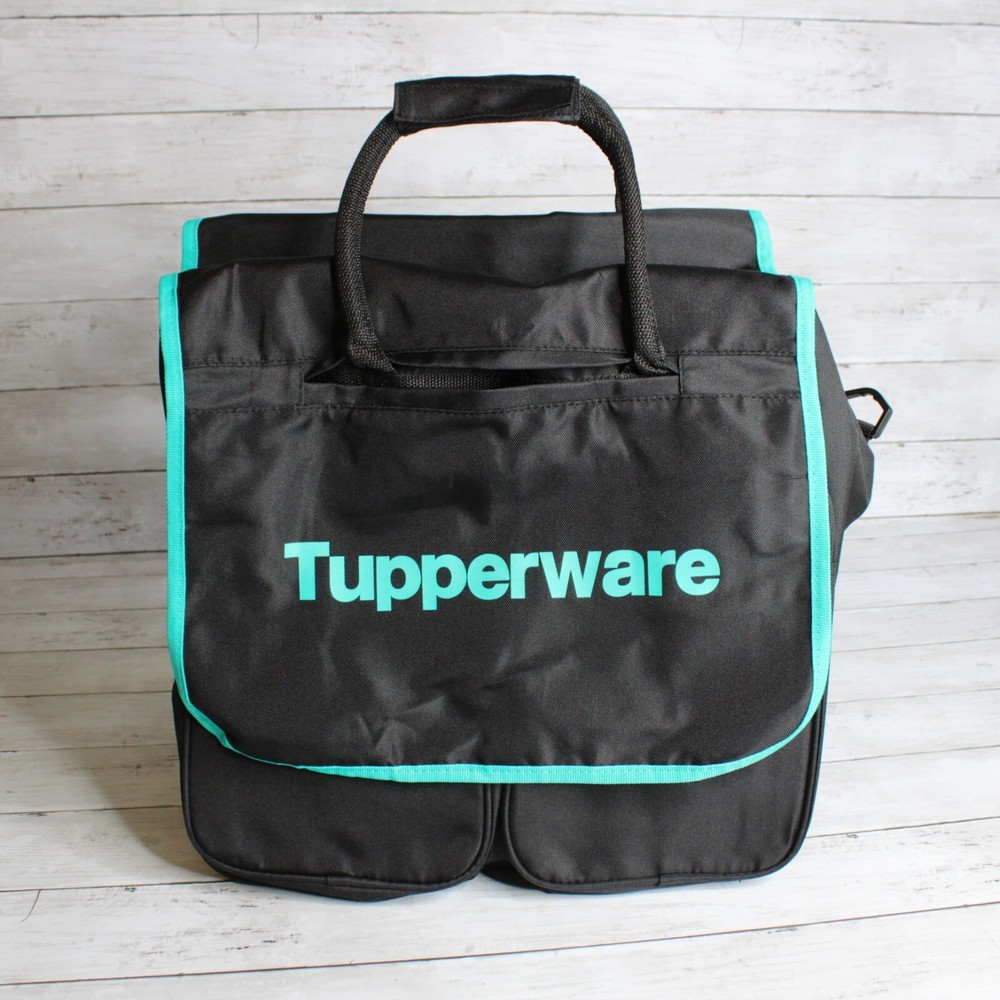 Tupperware Logo Consultant Tote Duffle Shoulder Bag Carry Case Kit Organizer