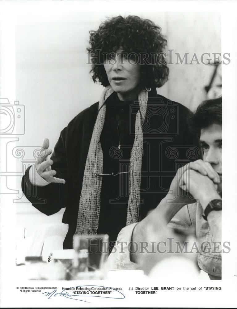 1989 Press Photo Director Lee Grant on the set of 
