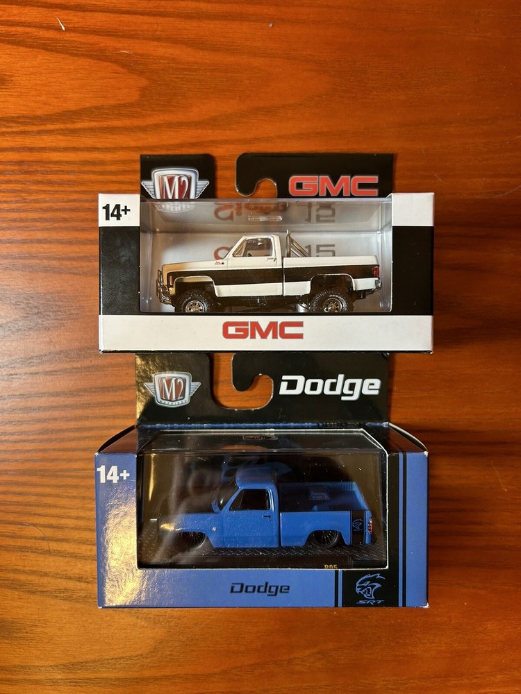 M2 Machines 1976 GMC Sierra Grande Dodge Adventurer 150 Custom Lot Of 2 Sealed!