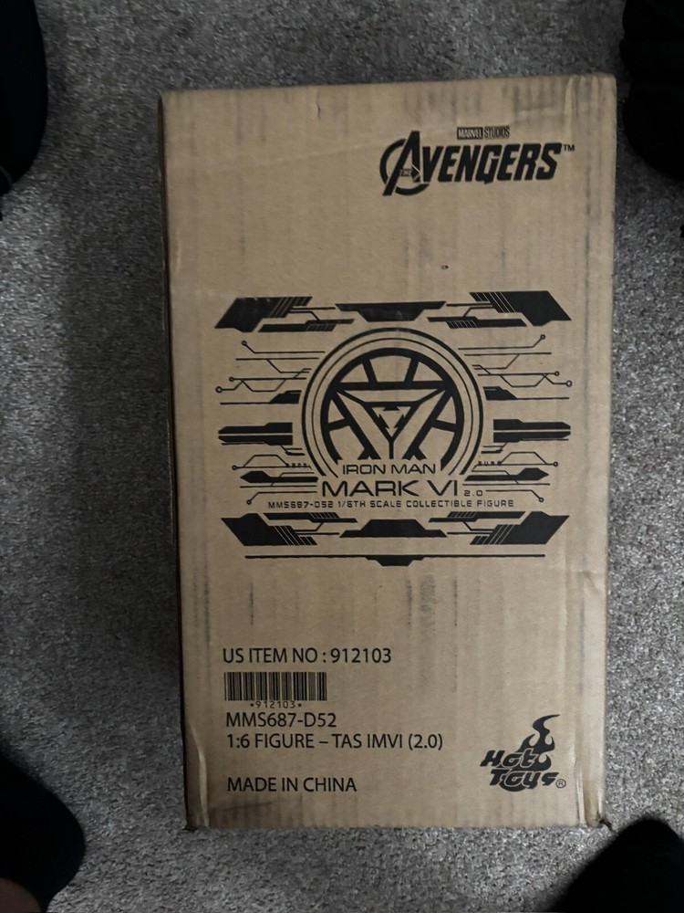 Hot Toys MMS687D52 Iron Man Mark VI (2.0) Diecast 1/6 Scale Figure BRAND NEW