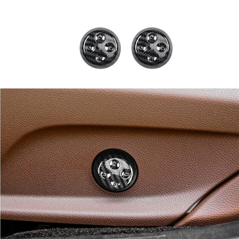 ABS Carbon Fiber Power Seat Control Button Cover 2pc For Benz GLC X254 2023-2024