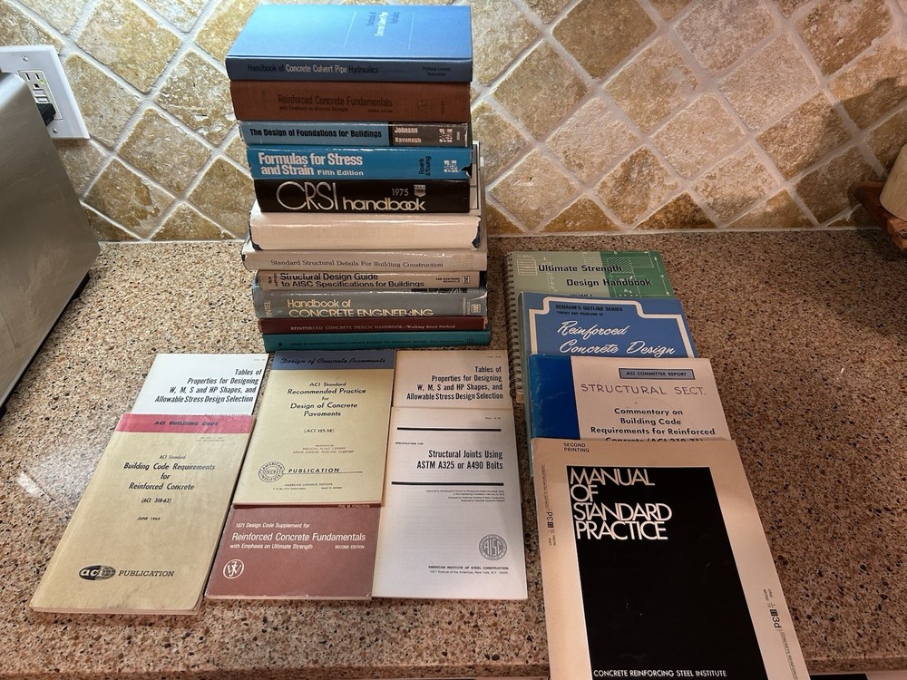 Vintage Engineering Textbooks; Reference Books; Standards; Concrete Construction