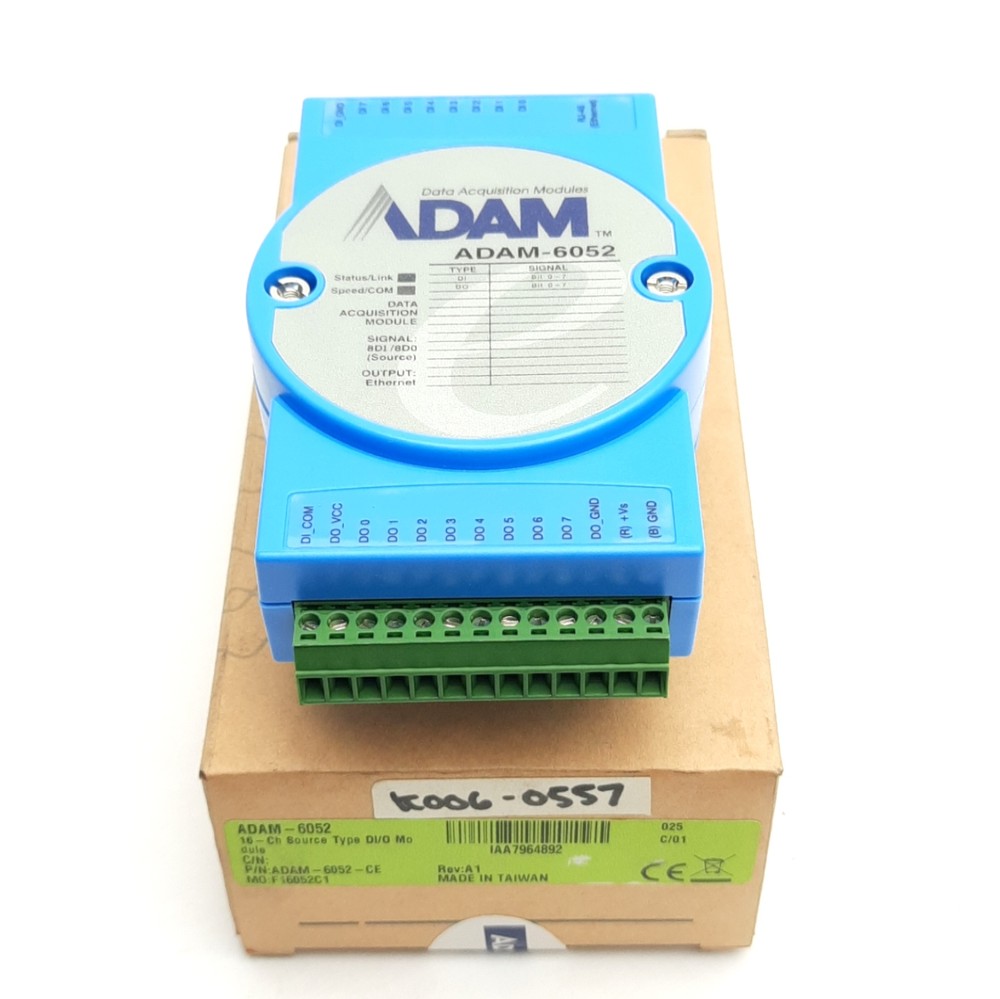 Advantech ADAM-6052-CE I/O Modbus TCP, 8-Channel, PNP, 24VDC, 1A/Channel