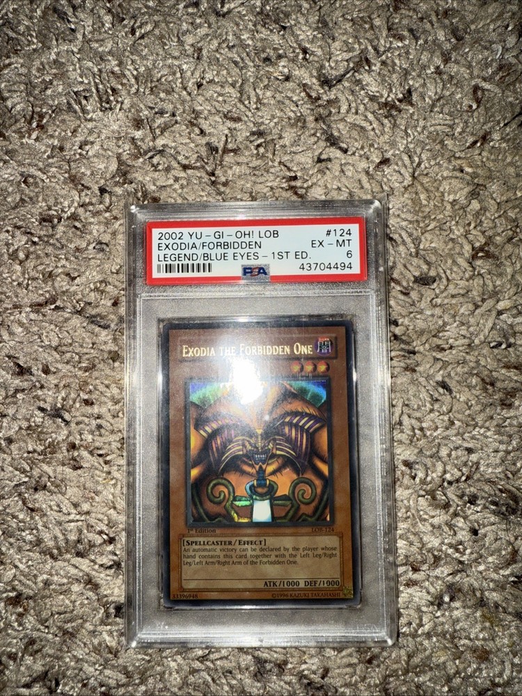 Yu-Gi-Oh LOB 1st Edition Exodia PSA 6 2002 Rare Vintage Card