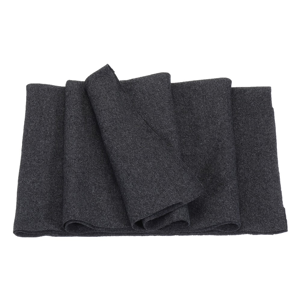 50cmx1.2m Elastic Cuffs Ribbed Trim Cotton Fabric Knitted Stretch Band Dark Gray