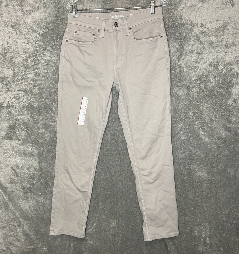 Goodfellow Men Slim Straight Mid Rise Stretch Denim Jeans 30x30
